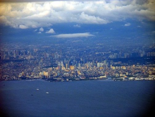 Manila Philippines from the air Aerial Pictures Metro Manila
