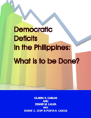 Democratic Deficits in the Philippines: What is to be Done?